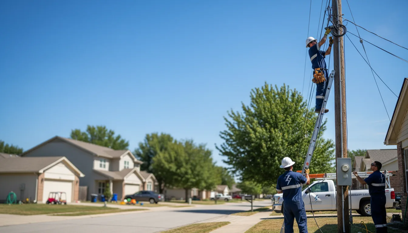 Residential electrician providing installation services in Antoine, AR